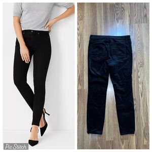Super Cute Ann Taylor The Skinny Black Velvet Pants!